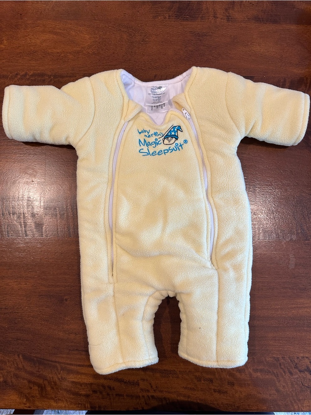 Baby Merlin Magic Sleepsuit in Light Yellow - Cozy Infant Sleep Sack